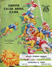 1950 Cigar Bowl Program